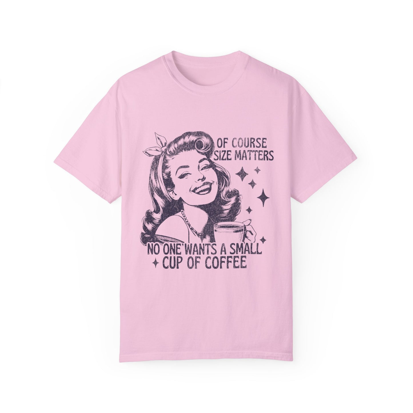 Funny Coffee Lover Unisex T-Shirt - "Size Matters"
