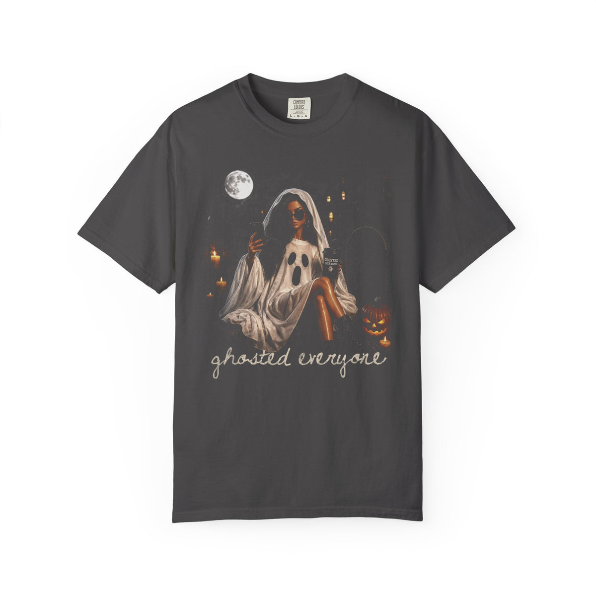 Ghosted Everyone T‑Shirt — Vintage Halloween Ghost Graphic Tee