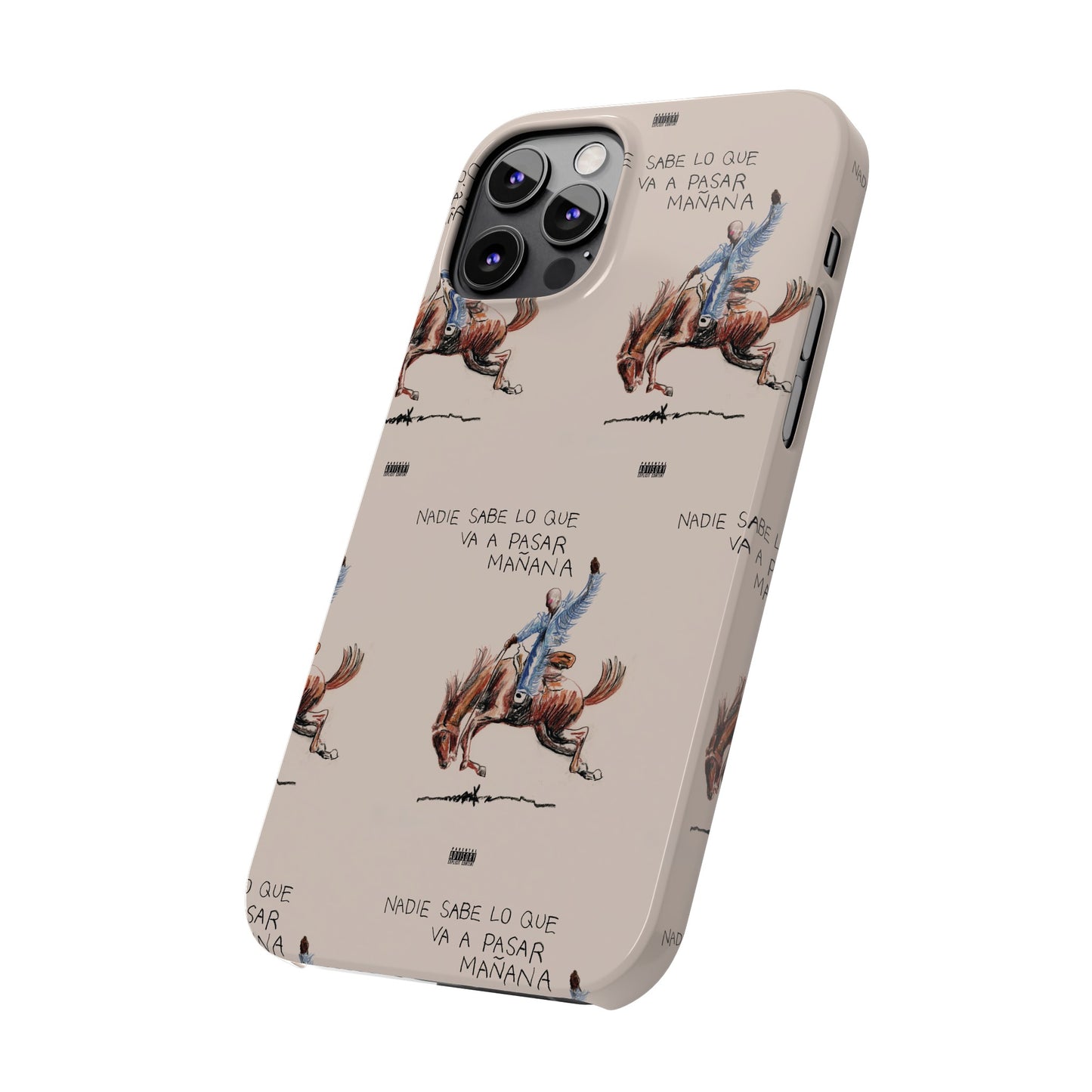 Nadie Sabe Lo Que Va A Pasar Mañana- Bad Bunny iPhone Phone Case