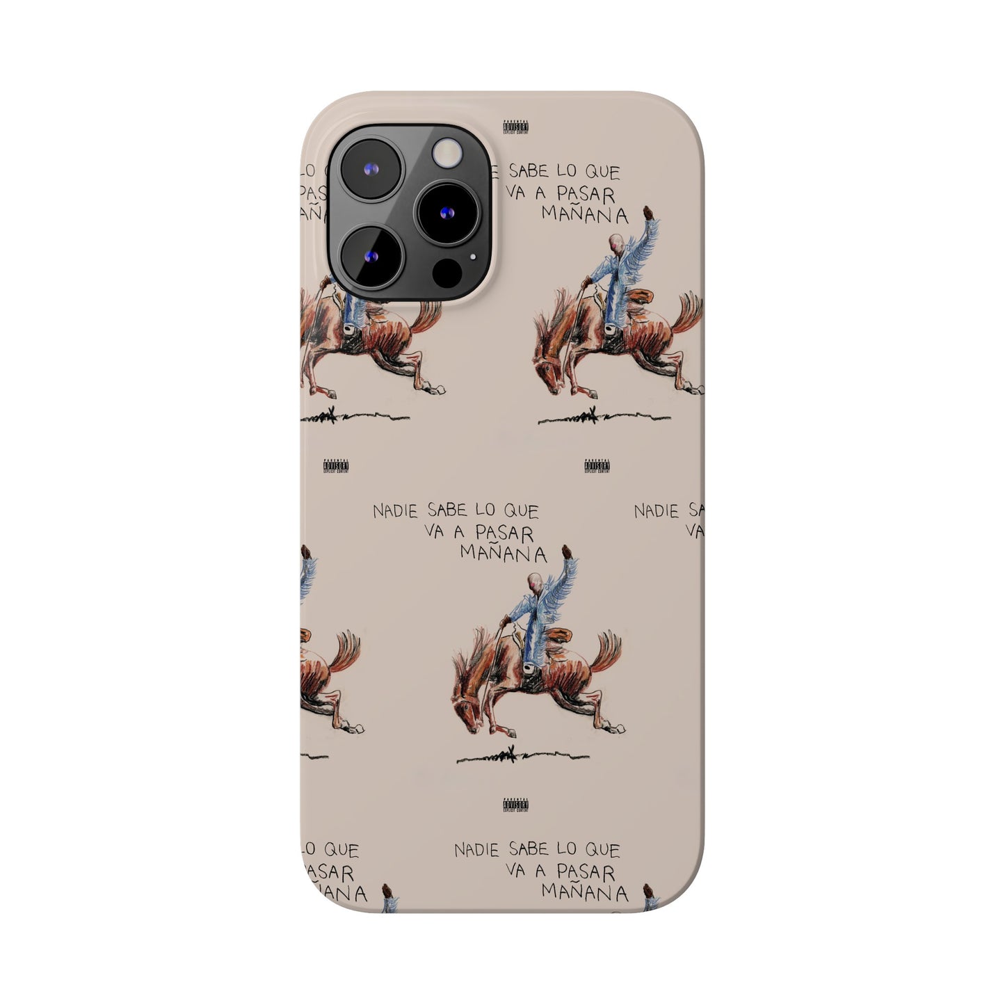 Nadie Sabe Lo Que Va A Pasar Mañana- Bad Bunny iPhone Phone Case