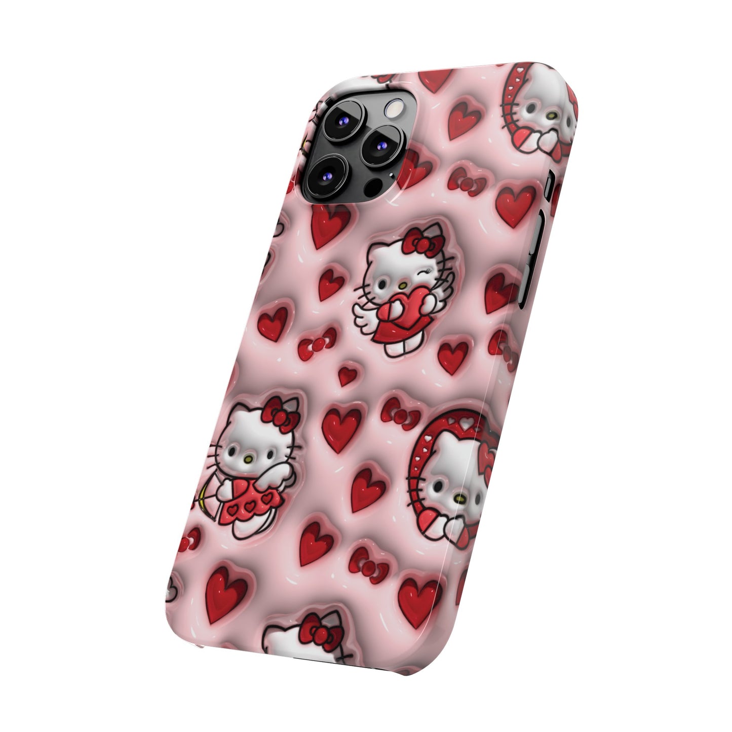 Heart kitty 3D bubble iPhone Phone cases