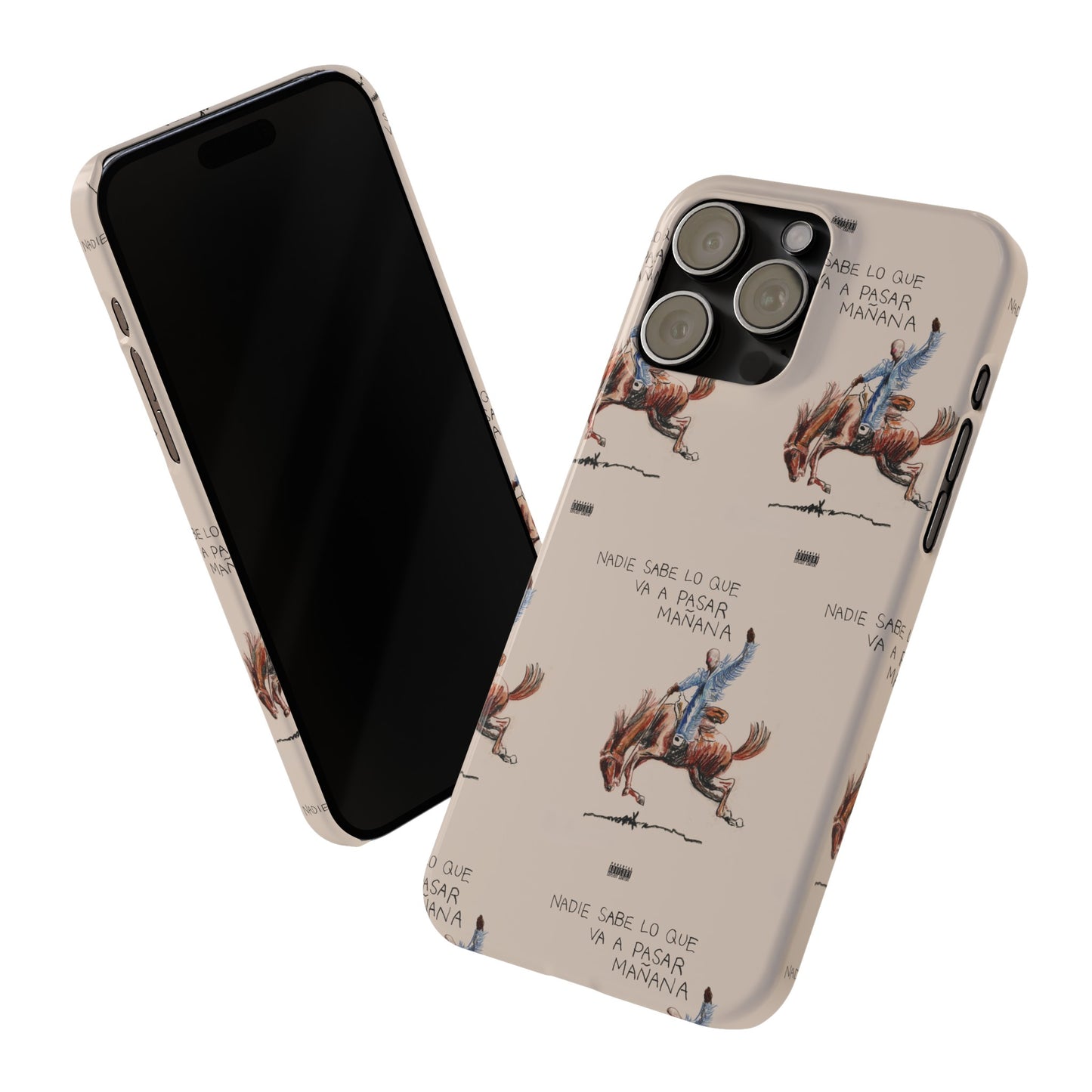 Nadie Sabe Lo Que Va A Pasar Mañana- Bad Bunny iPhone Phone Case