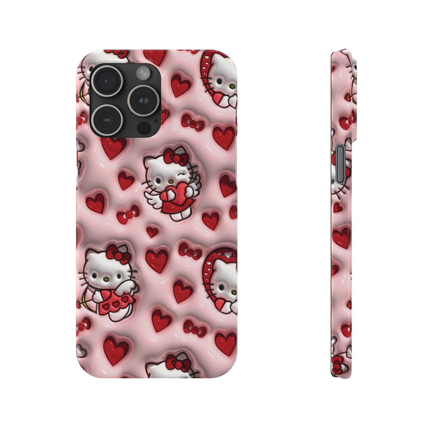 Heart kitty 3D bubble iPhone Phone cases