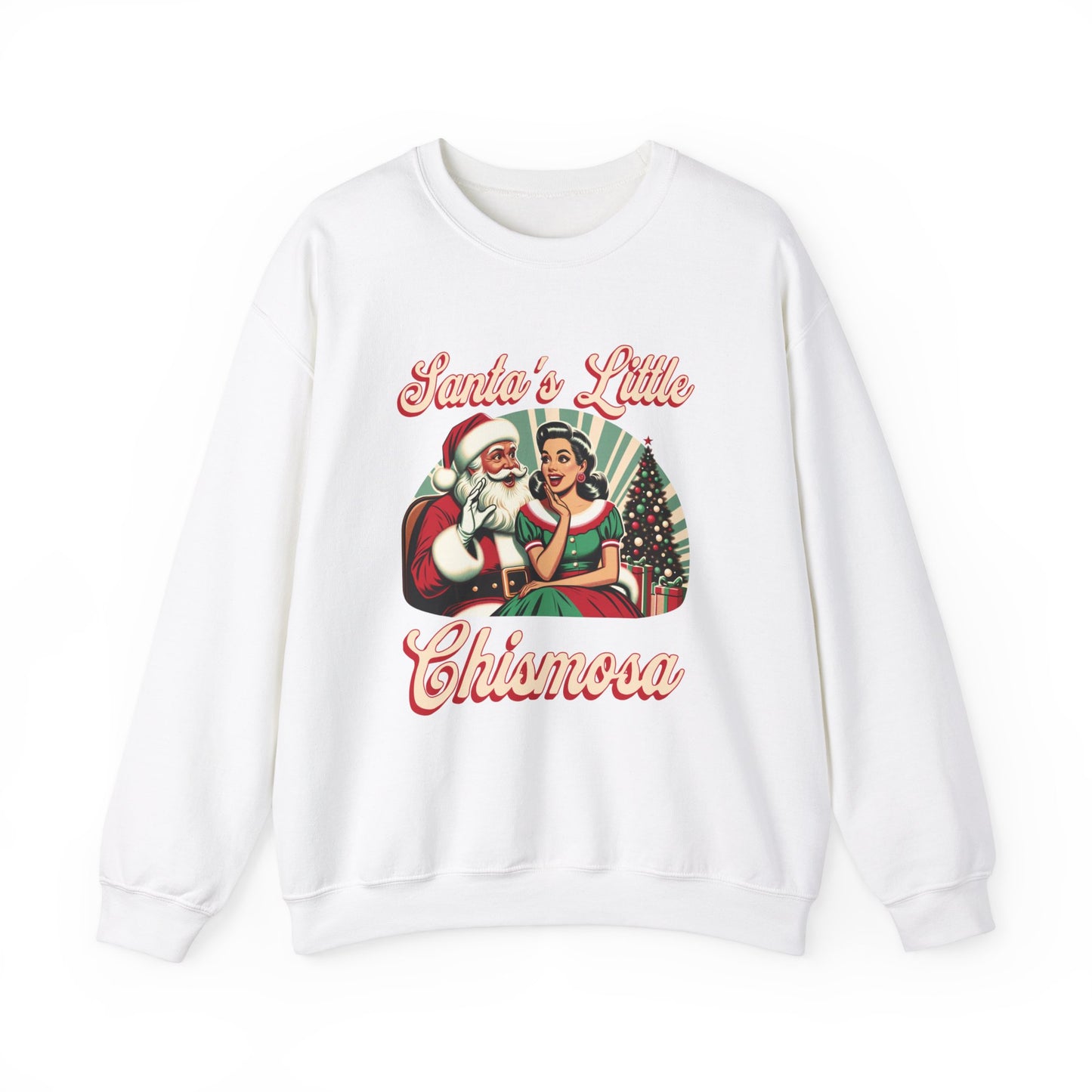 Santa’s Little Chismosa Christmas Sweatshirt