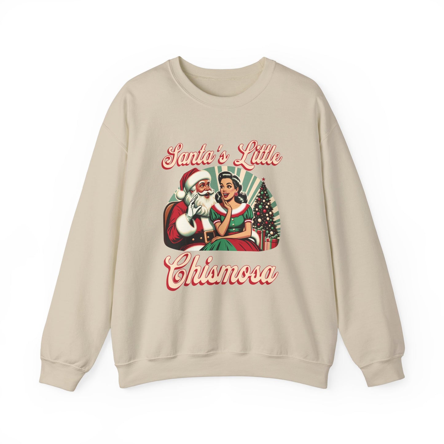 Santa’s Little Chismosa Christmas Sweatshirt