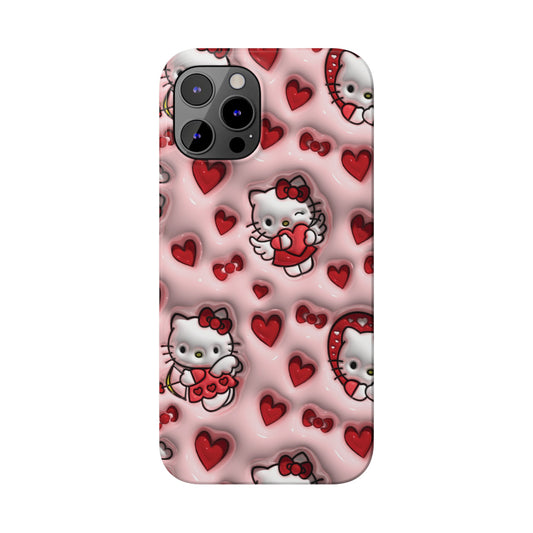 Heart kitty 3D bubble iPhone Phone cases