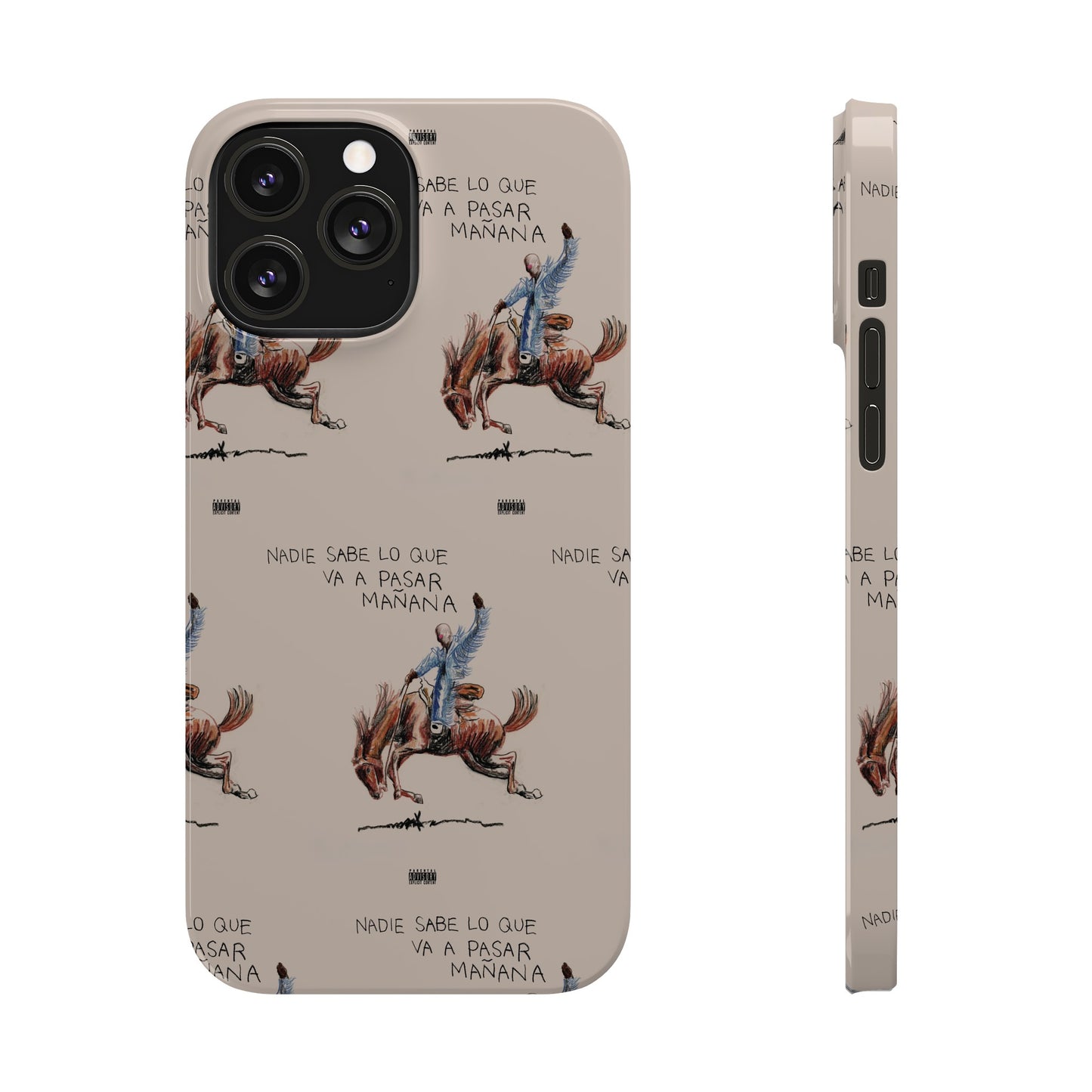 Nadie Sabe Lo Que Va A Pasar Mañana- Bad Bunny iPhone Phone Case