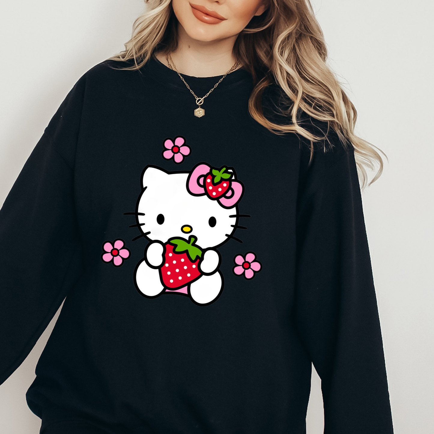 Kawaii Kitty Crewneck Sweatshirt