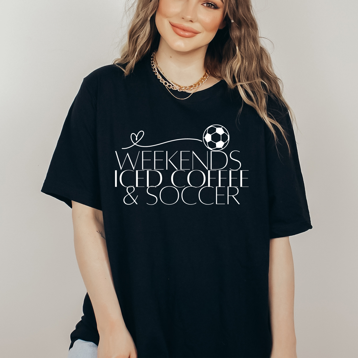 Weekends Ice Coffee & Soccer T-shirt