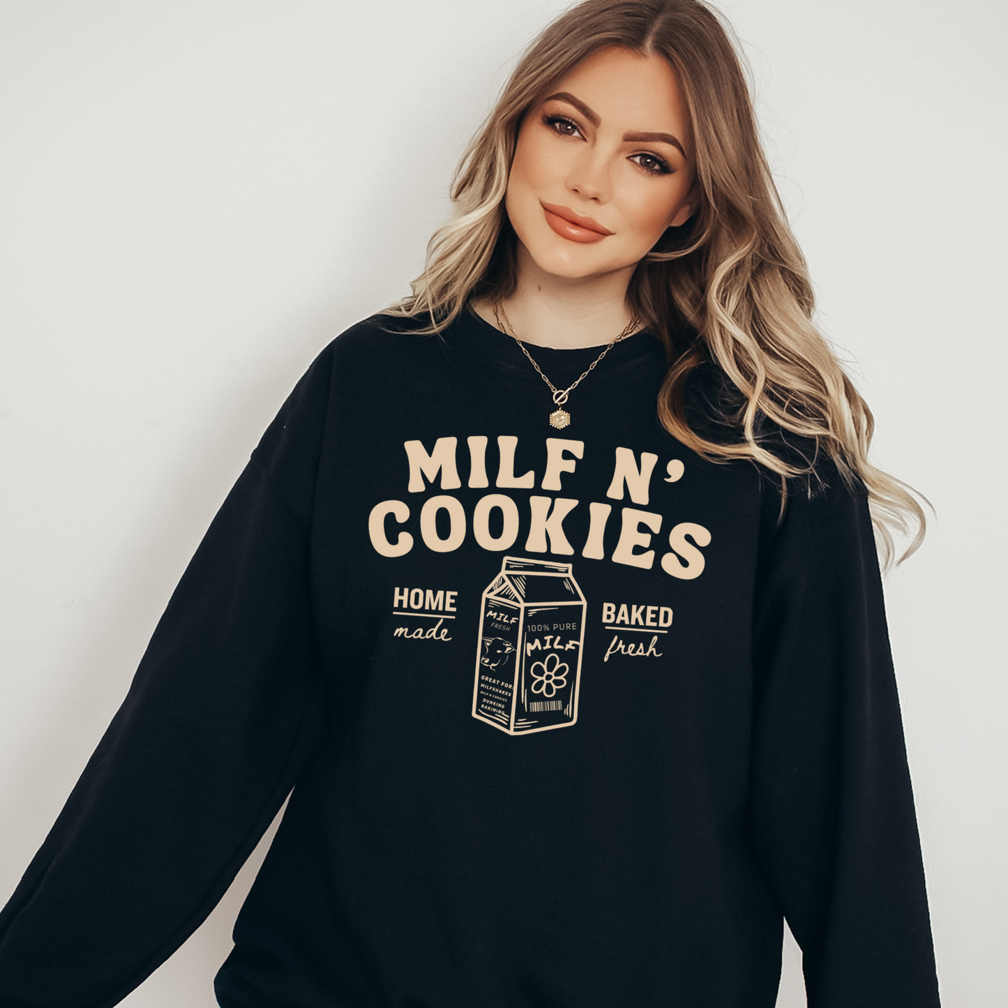 Milf N’ Cookies Crewneck Sweatshirt