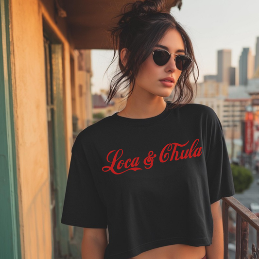 Loca & Chula Women's Boxy Tee - Graphic Crop T-Shirt
